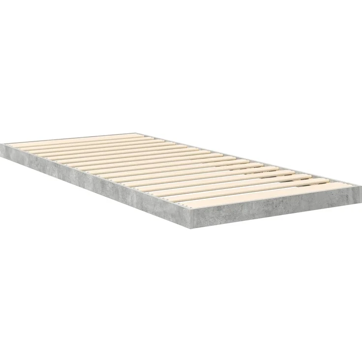 vidaXL Bodenbettrahmen, Holz Beton Grau, 86,5x190 cm – Bild 8