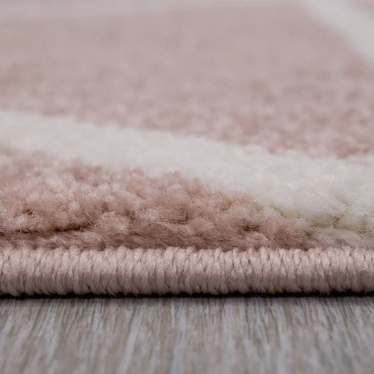 Vimoda Teppich Viva Classic, Wohnzimmer Rauten Motiv, Rechteckig, Höhe: 12 mm, Läufer Wohnzimmer, Schlafzimmer Küche – Bild 2