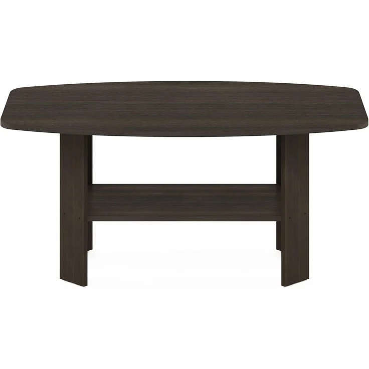 Furinno Couchtisch im schlichten Design, Dunkelbraun – Bild 8