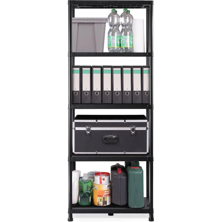 Ondis24 Regal, Lagerregal, 71 x 35 x 180 (H) cm, Steckregal, Kunststoffregal, 15 Zoll Schwerlastregal, bis zu 180 kg belastbar – Bild 3