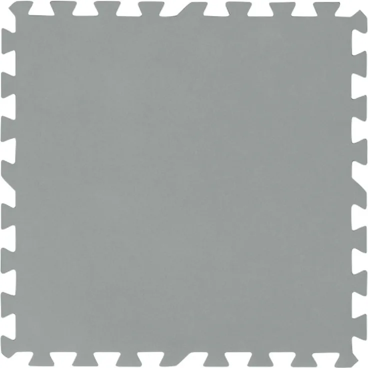 Bestway | Flowclear Pool-Bodenschutzfliesen | 9 Stück á 50 x 50 cm | Grau | ideal um Schutz des Poolbodens und des Rasens