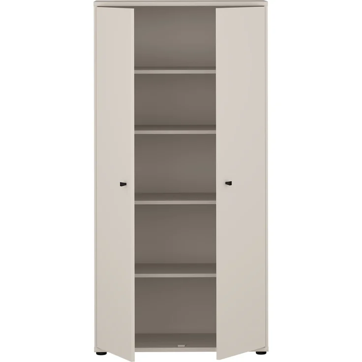 Stauraumschrank >TEMPRA2< in Sand - 73,7x149,5x34,8cm (BxHxT) – Bild 3