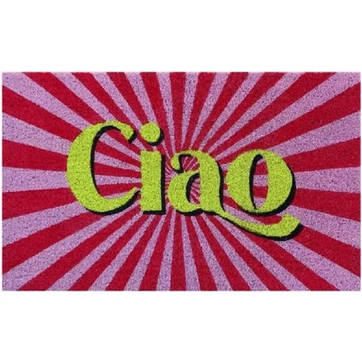 Giftcompany - Fußmatte Türmatte Kokos Vinyl 45x75cm Ciao Bunt 1193401012 – Bild 2