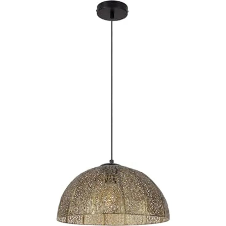 LEDKIA LIGHTING Aerba Pendelleuchte, Metall mit goldenem Finish, E27-Fassung für Wohnzimmer, Küche, Schlafzimmer