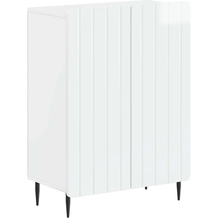 vidaXL 3-teiliges Badezimmer-Schranksystem ZWOLLE Hochglanz Weiß 3417436 – Bild 2