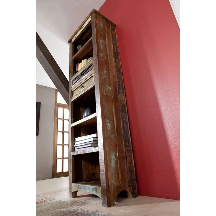 Regal Altholz 60x35x190 mehrfarbig lackiert NATURE OF SPIRIT #23 – Bild 3