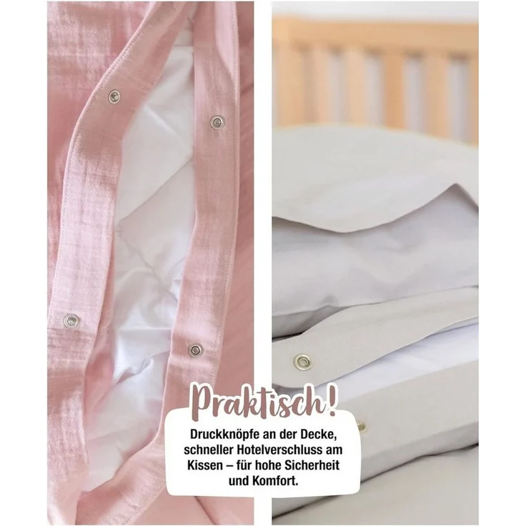 Ehrenkind Kinderbettwäsche Kinder Bettwäsche, 100% Bio-Baumwolle, Standard 100 by Oeko-TEX – Bild 3