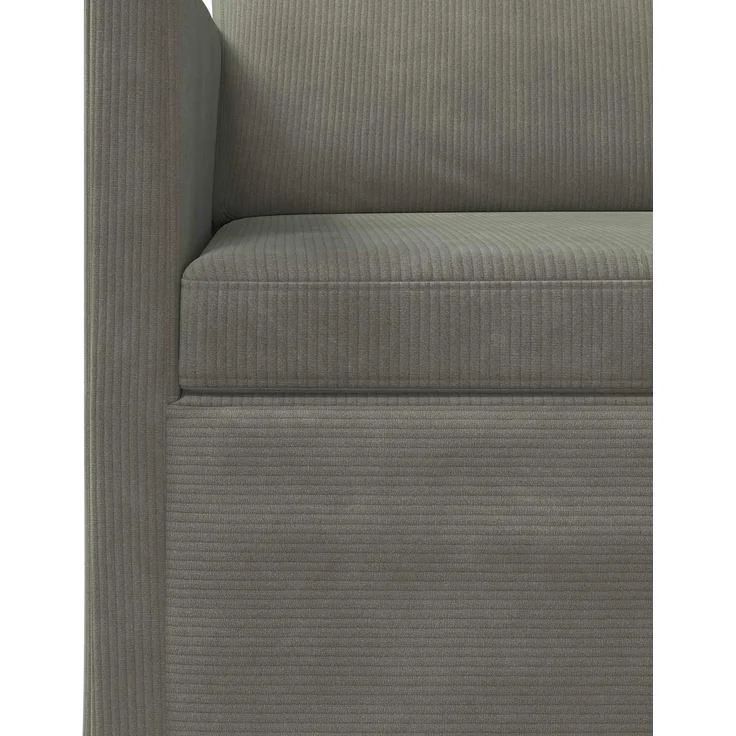 vidaXL 2-Sitzer Sofa Hellgrau 150 x 81 x 82 cm Cordstoff 42041100 – Bild 5