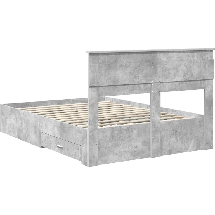 vidaXL Bettrahmen mit Schubladen mit Kopfteil Holzwerkstoff 3409976 – Bild 9
