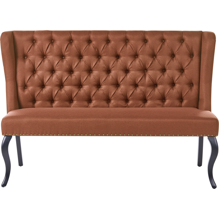 Polsterbank 2-Sitzer TORSBY Stoff Goldbraun