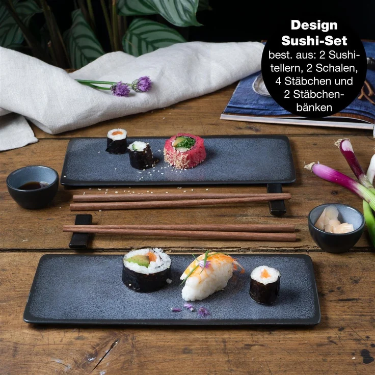 Moritz & Moritz VIDA 10tlg Sushi Set Blau – Bild 2