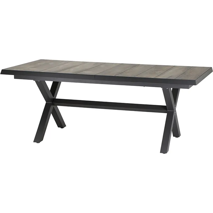 Siena Garden Sincro Ausziehtisch 200/260x100 anthrazit, Alu, Keramik