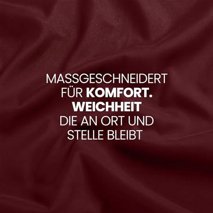 Utopia Bedding - Spannbettlaken 140x200 cm - Burgunderrot - Gebürstete Polyester-Mikrofaser Spannbetttuch - 35 cm Tiefe Tasche – Bild 8
