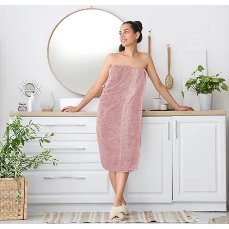 Utopia Towels,Luxuriöses Jumbo-Badetuch, 2-teilig, 100% ringgesponnene Baumwolle, extra großes Badetuch – superweiches Hotel-Qualitätshandtuch (89x178 cm, Staubrosa) – Bild 7