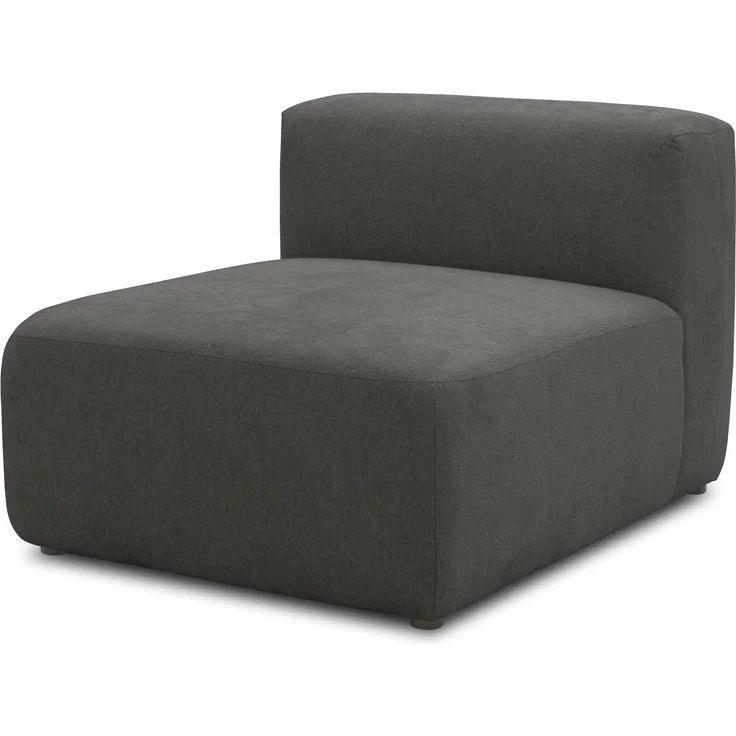 DOMO. collection Sessel 800013, Polstersessel, rechteckig, gepolsterte Rückenlehne, Modul-Element, Sitzelement, Polstergarnitur, 85 x 108 x 69 (BxTxH), grau – Bild 2