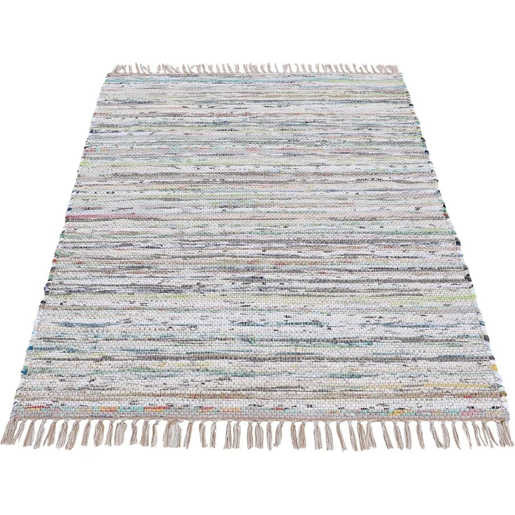 carpetfine Teppich Kelim Chindi, Wendeteppich, rechteckig, Höhe: 6 mm, handgewebt, Fleckerlteppich mit Fransen, auch vielen in Läufergrößen – Bild 1