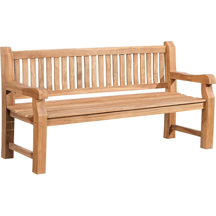 Gartenbank Teakbank DEGAD - Holz Teak 180x61x93 cm | Holzbank 180 Cm Gartenbank Sitzbank Mit Lehne Wetterfest Bank Garten Terrasse – Bild 1