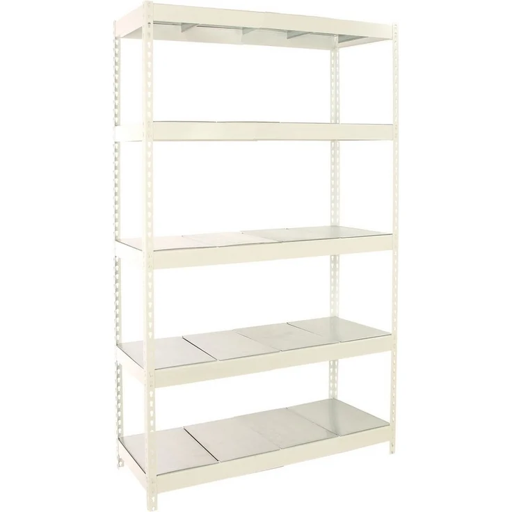 PROREGAL® Schwerlastregal Schwerlastregal BIG METAL YETI FIVE 200x120x45cm Fachlast 400kg Weiß – Bild 3