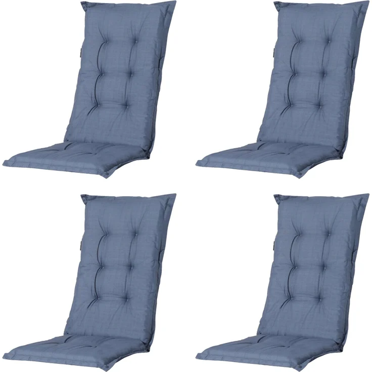 SET Aruba 4 x Klappsessel graphit, 1 x Tisch graphit, 4 x Auflage kobalt – Bild 5