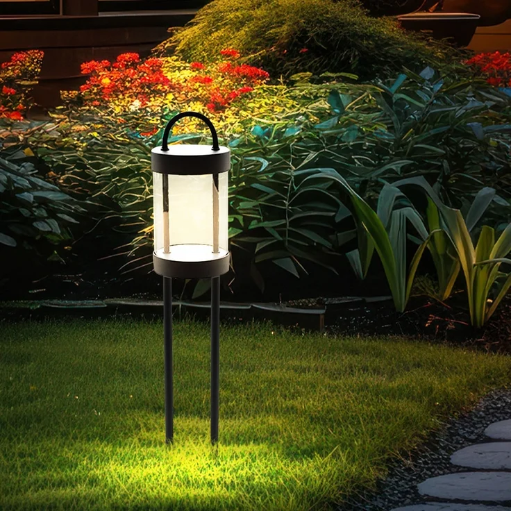 LED Außen-Stehleuchte, Alu, anthrazit, H 65 cm – Bild 3