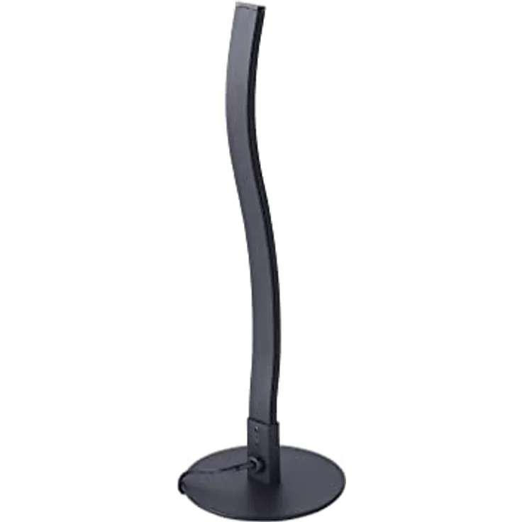 JUST LIGHT LED Tischleuchte WAVE, Schwarz, warmweißes Licht, Schnurschalter, 2,8 W, 170 Lumen, 3000 K, für Wohnzimmer, Esszimmer, Schlafzimmer, Flur – Bild 6