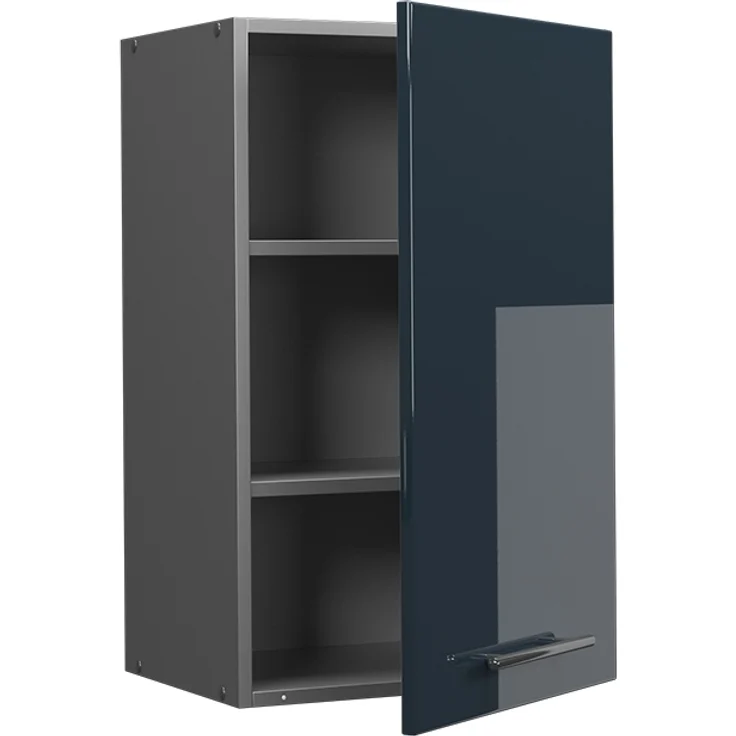 Hängeschrank Fame-Line Dunkelblau Hochglanz 45 cm Vicco – Bild 4