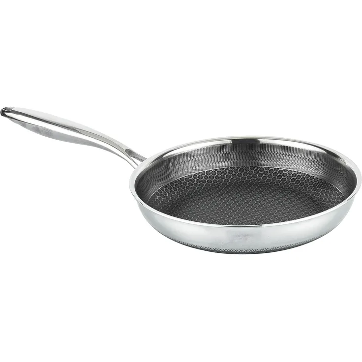 Bratpfanne Ø24 cm Edelstahl Induktion Pfanne Schmorpfanne Antihaftbeschichtung