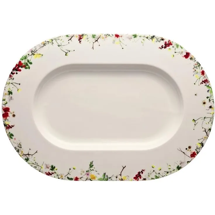 Platte 41 cm Brillance Fleurs Sauvages Rosenthal Servierplatte - Mikrowelle geeignet, Spülmaschinengeeignet