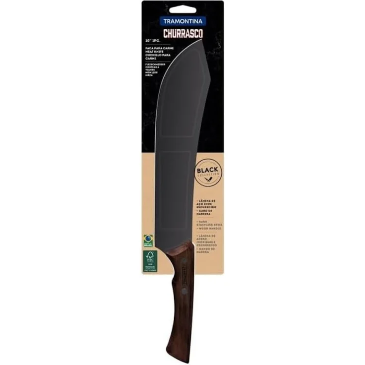 Tramontina Churrasco Fleischmesser 39 cm schwarz – Bild 2