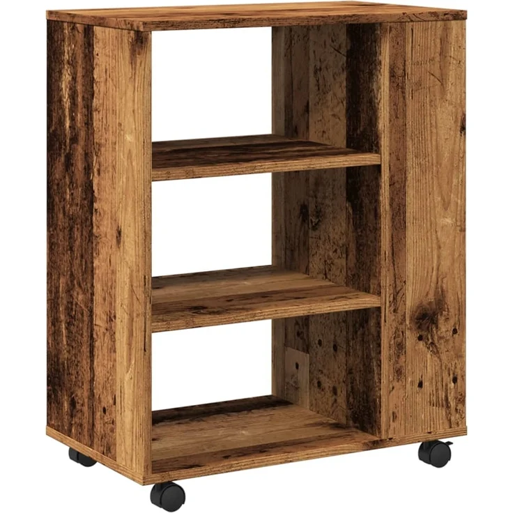 vidaXL Rollcontainer Altholz-Optik 60x35x75 cm Holzwerkstoff 856656 – Bild 6