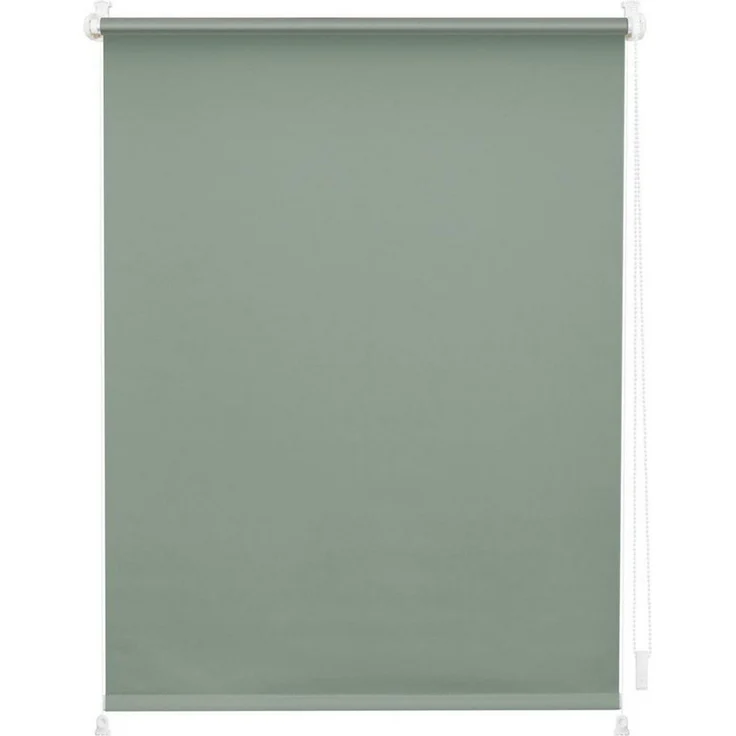 Lichtblick Verdunklungsrollo Barcelona 90x220 cm (BxL) Salbei Verspannt; Klemm- und schraubbar; Thermofunktion – Bild 3