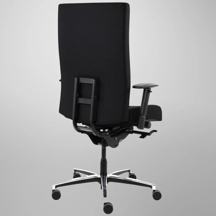 Bisley Titanos Schwerlast Chefsessel Bürostuhl 200kg Belastbarkeit in schwarz - PC Stuhl mit Armlehne, Lordosenstütze, Drehstuhl mit Rollen für Schreibtisch, Office & Gaming - Ergonomisch XXL, Titanos-733 – Bild 6