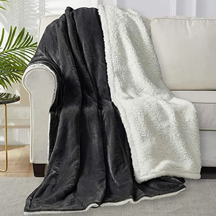 Wohndecke, Woltu, super Dicke Warme Fleecedecke Kuscheldecke Sofadecke – Bild 2