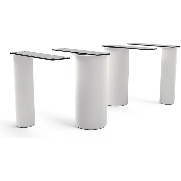 Tischgestell Pilier Metall Weiß für Tischplatten ab 200 cm – Bild 1