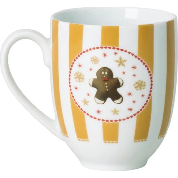 Hutschenreuther Becher mit Henkel Christmas Love beige