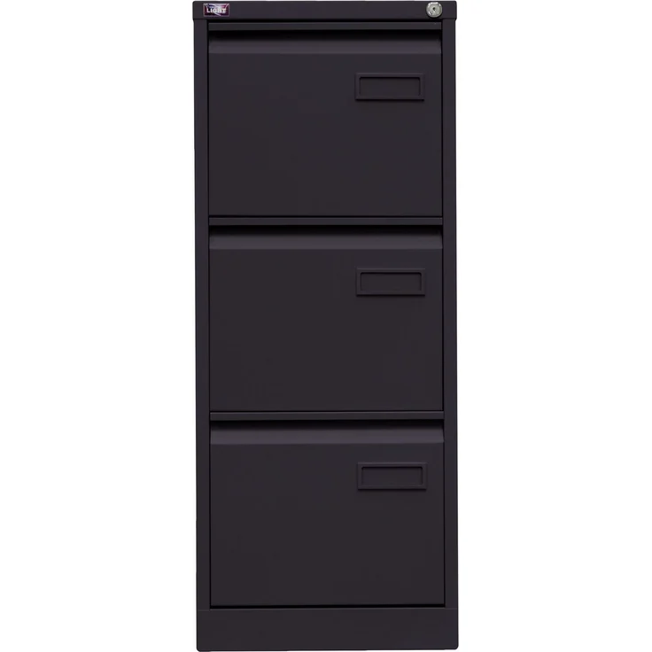 Bisley LIGHT Hängeregistraturschrank, einbahnig, DIN A4, 3 HR-Schubladen, Farbe schwarz – Bild 4