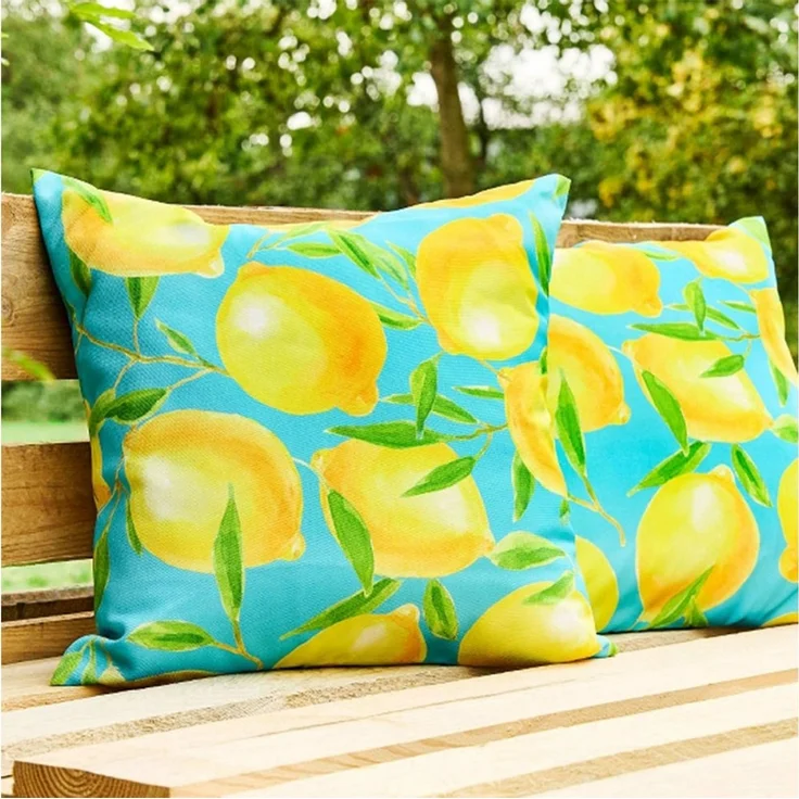 colourliving Dekokissen Sitzkissen Outdoor, Outdoor Kissen 45x45 cm, verschiedene Desings, schmutz- und wasserabweisend, einseitiger Motivdruck – Bild 2