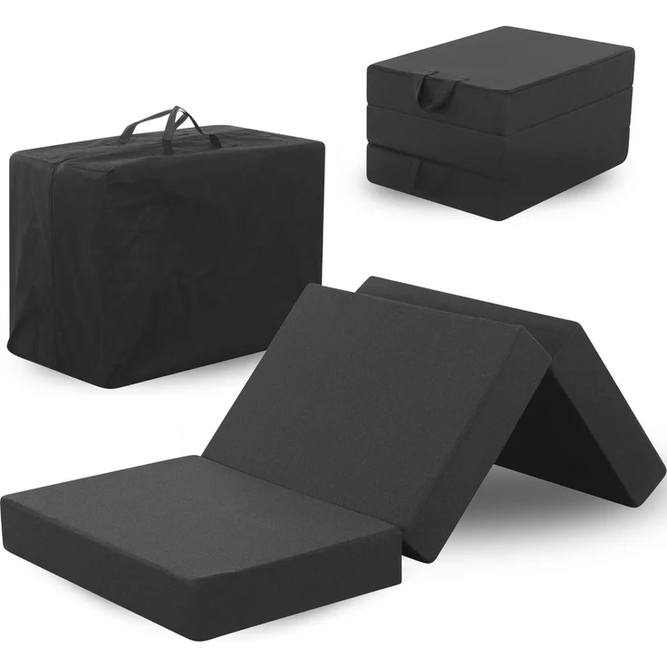 Arensberger Amalia Gästebett Klappmatratze 75x200 cm | 16 cm NANOCELL® Gelschaum | Faltmatratze mit Transporttasche für Gäste & Camping – Bild 1