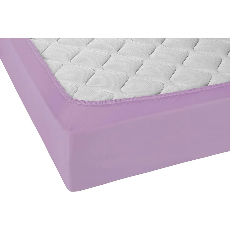Biberna Jersey-Spannbetttuch, 100 % Baumwolle, Viola, 1x 140x200 cm - 160x200 cm – Bild 3