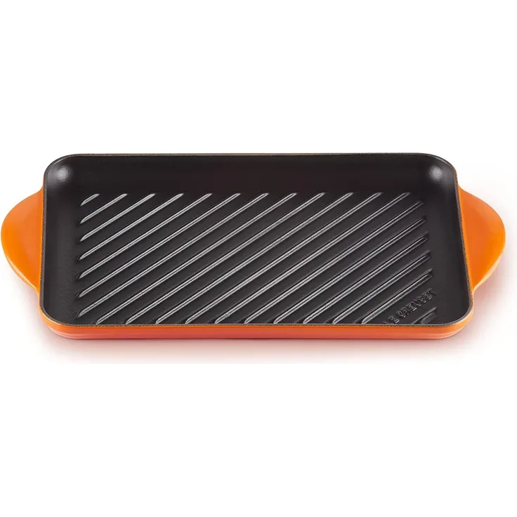 Le Creuset Grillplatte Rechteckig 32 cm Ofenrot