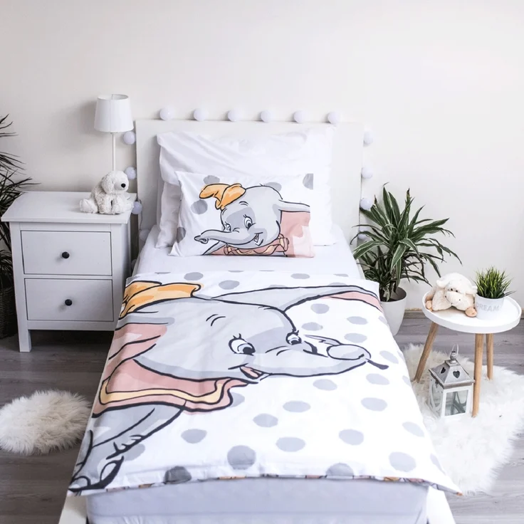 Disney Baby Bettwäsche Disney Dumbo 100x135 cm 100% Baumwolle – Bild 2
