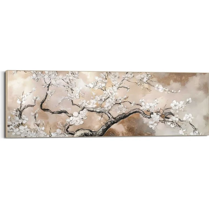 Reinders! Wandbild Baum mit Blüte, Wohnzimmer - Beige - MDF - Blumen und Pflanzen - 156x52 cm – Bild 1