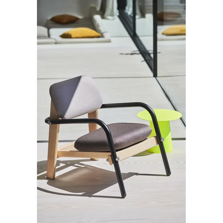 Sessel Billy aus weichem Stoff, Retro Chic Design, schwarz braun beige, eleganter Komfort für Dein Zuhause – Bild 6