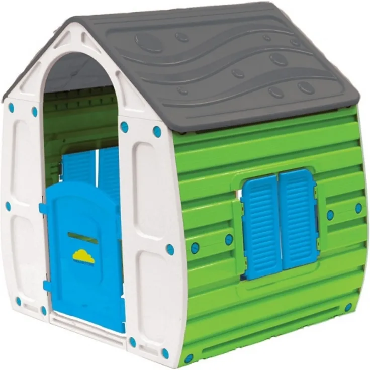 spielhaus Sommer 102x90 cm grün/grau/blau