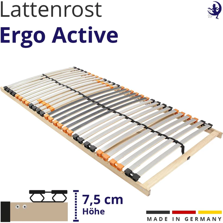 Mister Sandman Federholzrahmen Lattenrost Buche 140×200 cm – 7 Zonen, flexible Liegehärte, ergonomisch & atmungsaktiv, LGA-zertifiziert – Bild 6