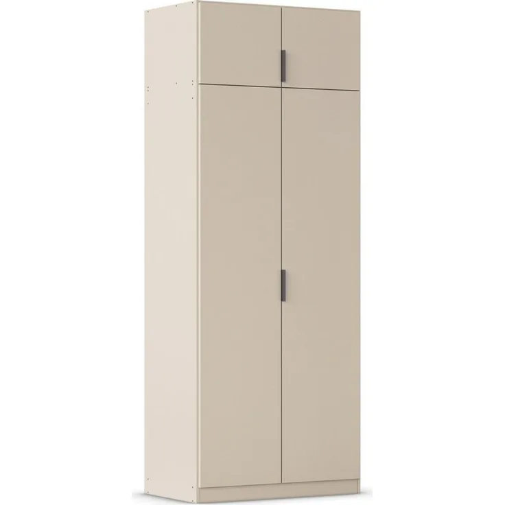 Rauch Möbel Lagoa, Kleiderschrank, Garderobe für Schlafzimmer, Kinderzimmer, Jugendzimmer 4-türig, Farbe Beige, Breite 91