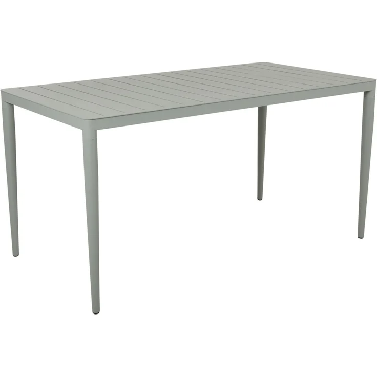 Gartenesstisch Bigby aus Aluminium, modern und rechteckig, hellgrün, für 4–6 Personen – Bild 1