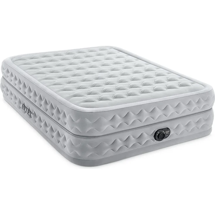 Intex Luftbett 203 x 152 x 51 cm Dura-Beam Deluxe Series | mit integrierter Elektropumpe