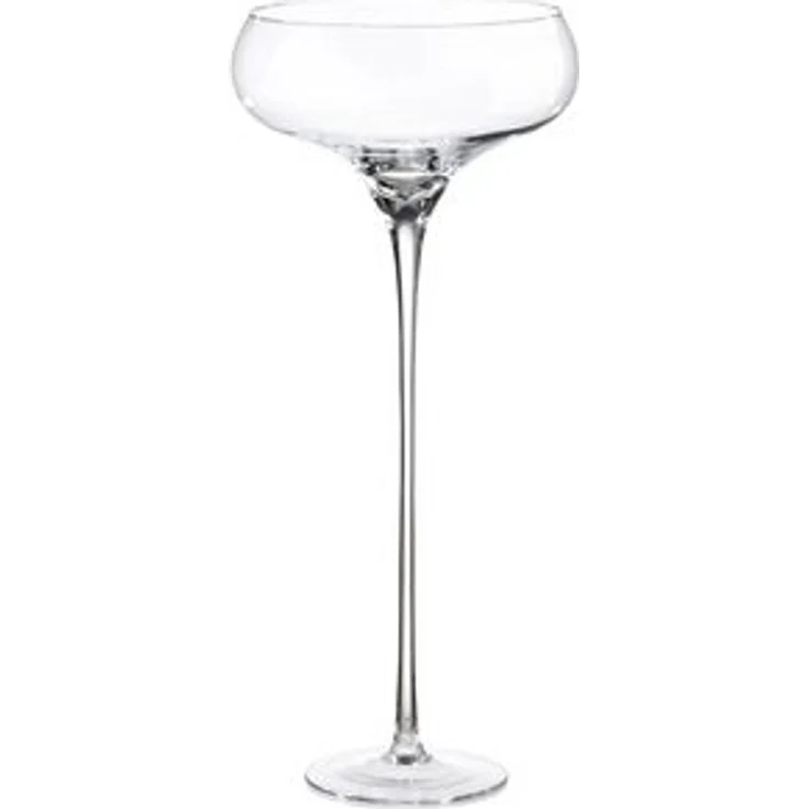 GILDE Dekoschale GILDE Pflanzgefäß Sektschale - klar - H. 70cm x D. 31,5cm (1 Stück) – Bild 4