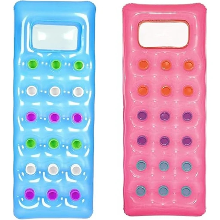 Bestway - 43040 Solar Luftmatratze Duo Pack - mit Sichtfenster 188 x 71 cm - Blau und Pink – Bild 1